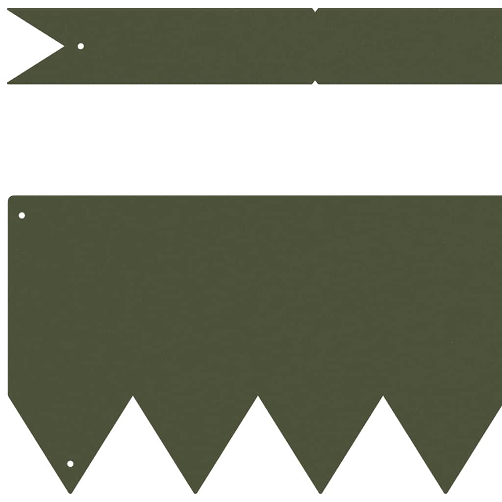 Raseneinfassung 50 pcs Olive Grün 100 x 0,05 x 20 cm