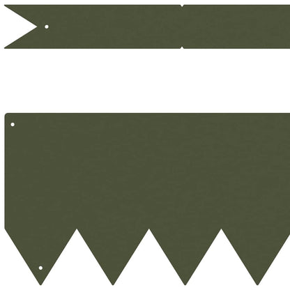 Raseneinfassung 50 pcs Olive Grün 100 x 0,05 x 20 cm