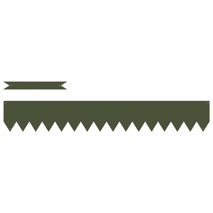 Raseneinfassung 50 pcs Olive Grün 100 x 0,05 x 20 cm