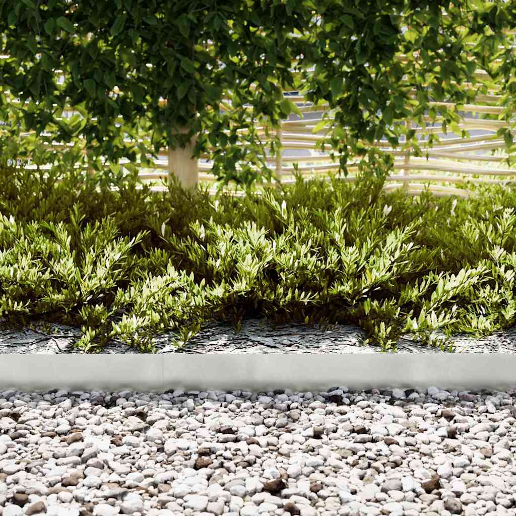 Raseneinfassung 30 pcs Silber 100 x 0,05 x 20 cm Edelstahl