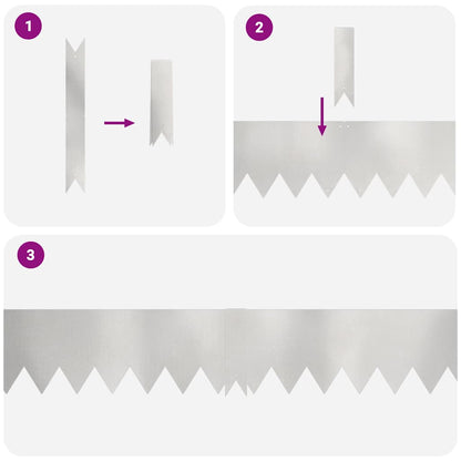 Raseneinfassung 50 pcs Silber 100 x 0,05 x 20 cm Edelstahl
