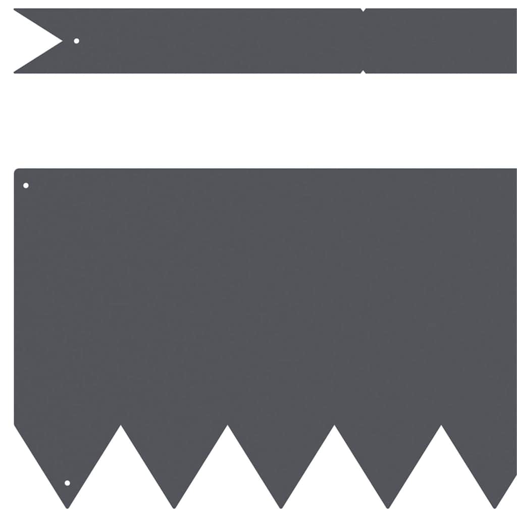 Raseneinfassung 20 pcs Anthrazit 100 x 0,05 x 20 cm