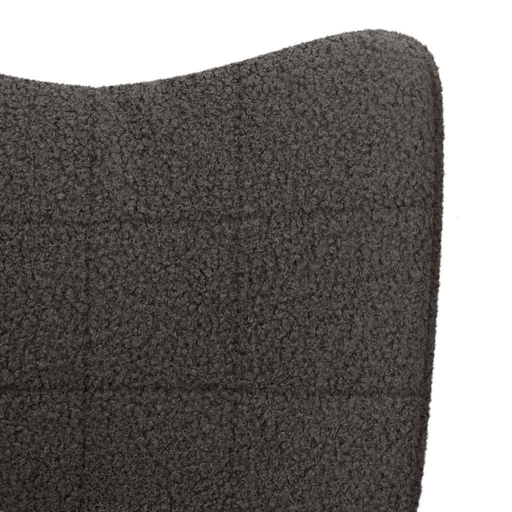 vidaXL Sessel Dunkelgrau 62 x 67 x 95,5 cm Sherpa-Stoff