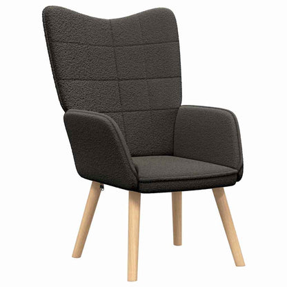 vidaXL Sessel Dunkelgrau 62 x 67 x 95,5 cm Sherpa-Stoff