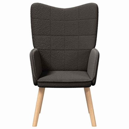 vidaXL Sessel Dunkelgrau 62 x 67 x 95,5 cm Sherpa-Stoff