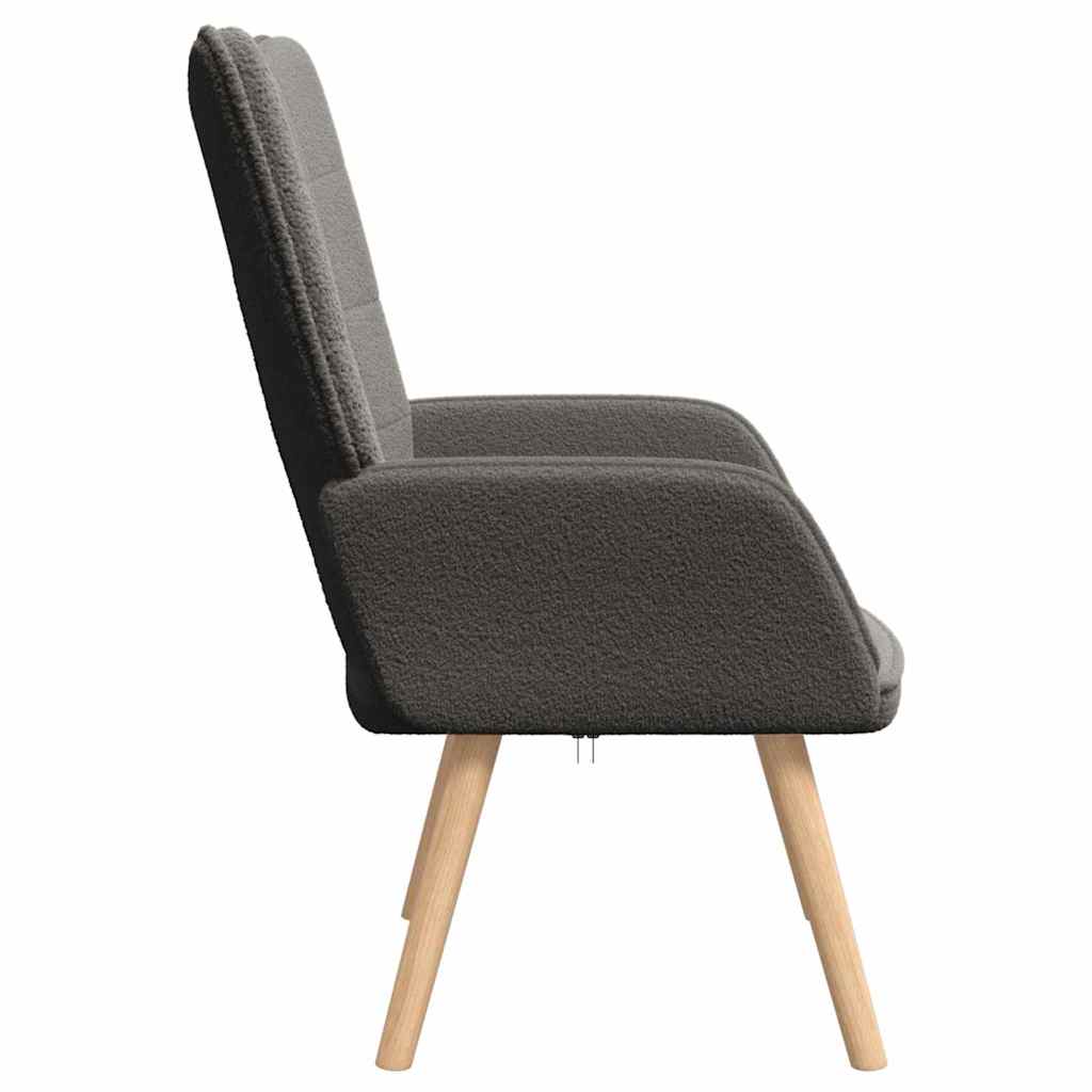 vidaXL Sessel Dunkelgrau 62 x 67 x 95,5 cm Sherpa-Stoff