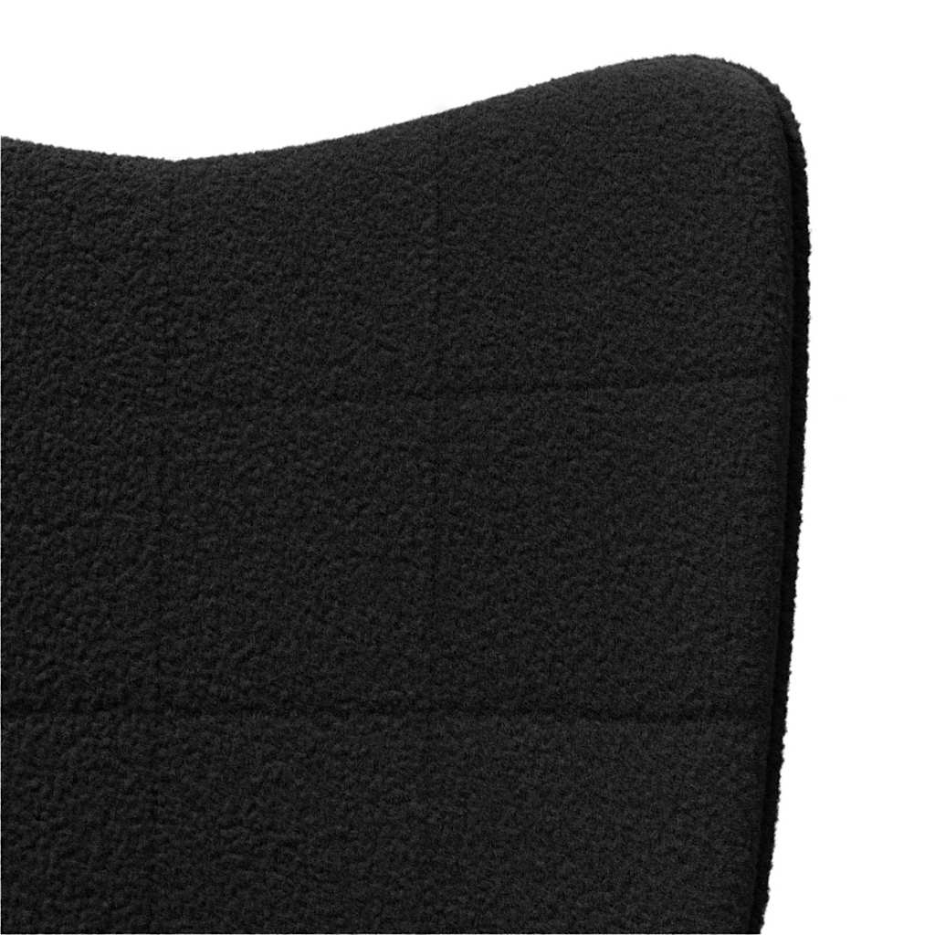 vidaXL Sessel Schwarz 62 x 67 x 95,5 cm Sherpa-Stoff