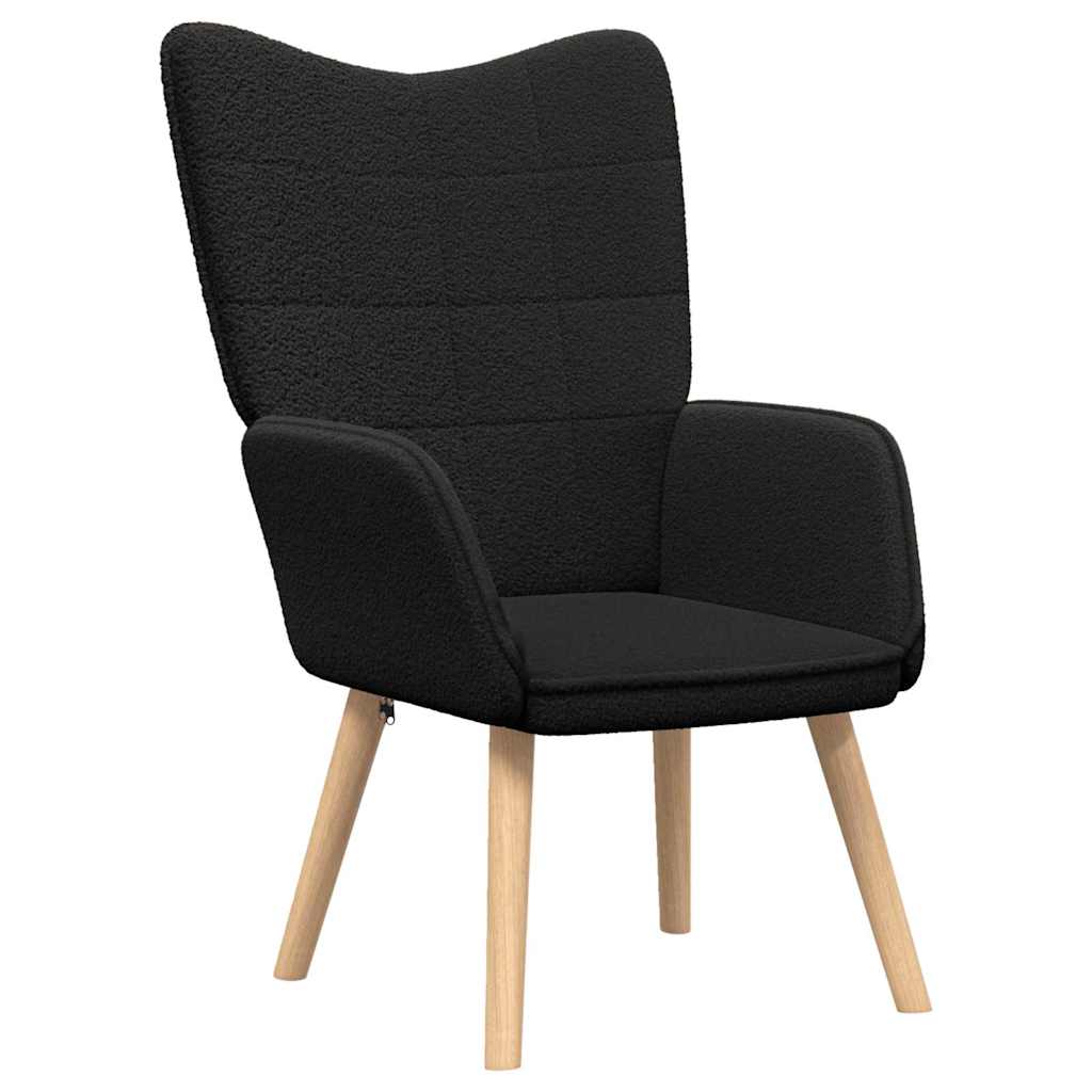 vidaXL Sessel Schwarz 62 x 67 x 95,5 cm Sherpa-Stoff