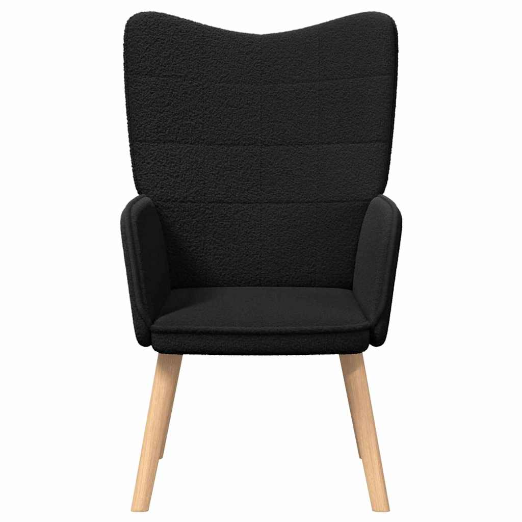 vidaXL Sessel Schwarz 62 x 67 x 95,5 cm Sherpa-Stoff