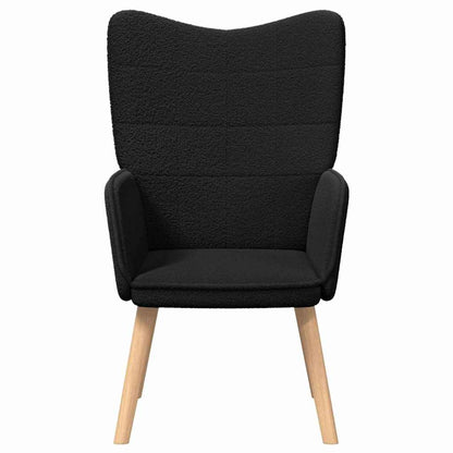 vidaXL Sessel Schwarz 62 x 67 x 95,5 cm Sherpa-Stoff
