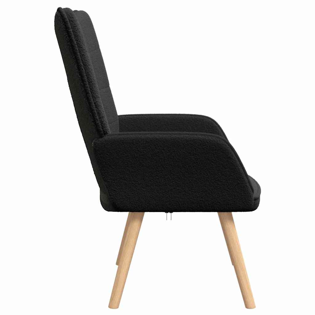 vidaXL Sessel Schwarz 62 x 67 x 95,5 cm Sherpa-Stoff