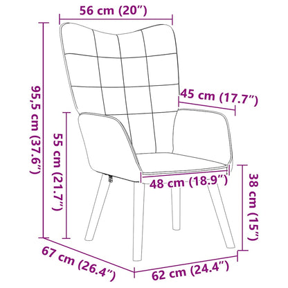 vidaXL Sessel Schwarz 62 x 67 x 95,5 cm Sherpa-Stoff