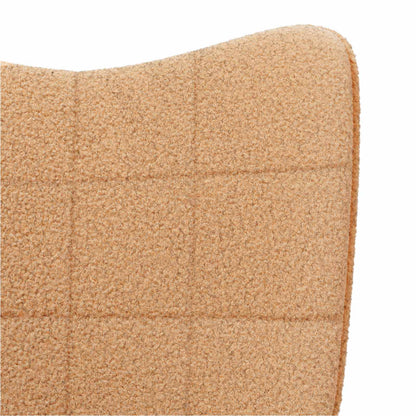 Sessel Beige 62 x 67 x 95,5 cm Sherpa-Stoff