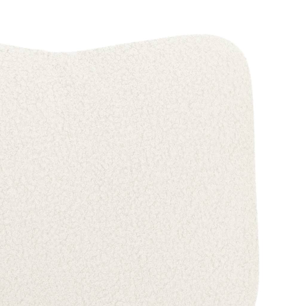 vidaXL Sessel Creme 63 x 67 x 94 cm Schafstoff und Sperrholz