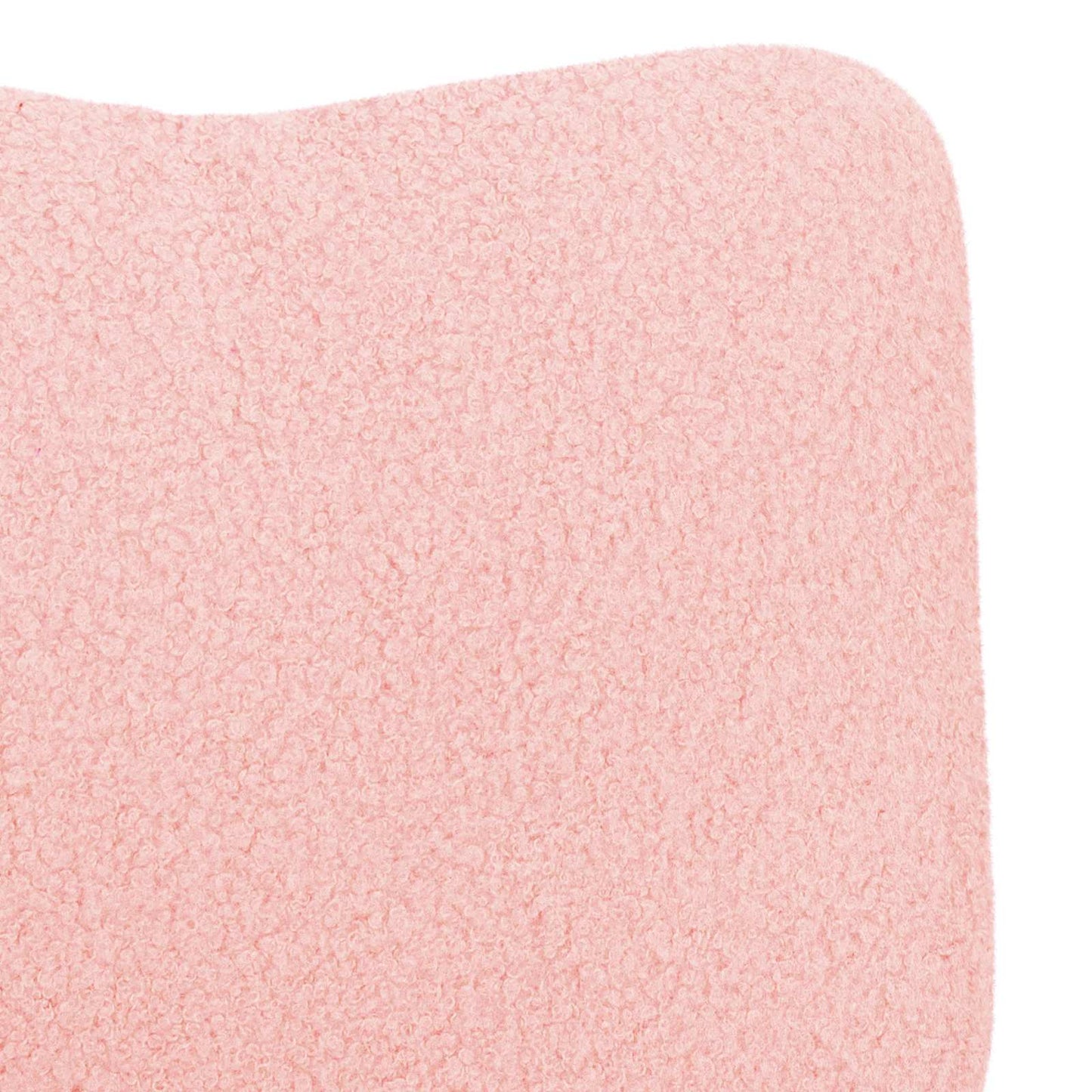 vidaXL Sessel Rosa 63 x 67 x 94 cm Schafstoff und Sperrholz