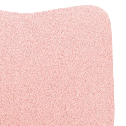 vidaXL Sessel Rosa 63 x 67 x 94 cm Schafstoff und Sperrholz