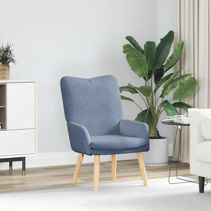 vidaXL Fauteuil bleu 63 x 67 x 94 cm tissu