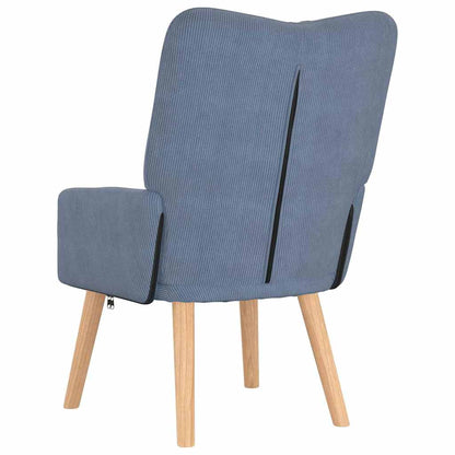 vidaXL Fauteuil bleu 63 x 67 x 94 cm tissu