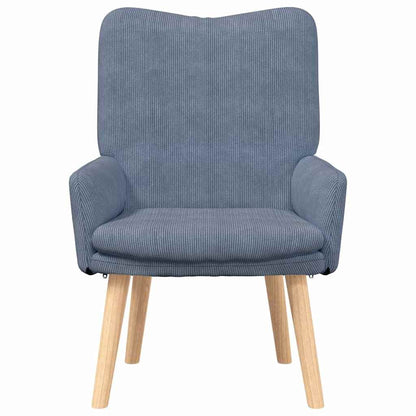 vidaXL Fauteuil bleu 63 x 67 x 94 cm tissu
