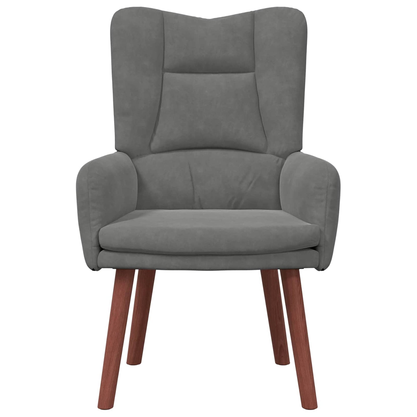 vidaXL Fauteuil Gris foncé 63 x 67 x 94 cm Velours