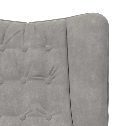 vidaXL Sessel Hellgrau 63 x 67 x 94 cm Samt