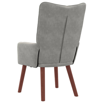 vidaXL Sessel Hellgrau 63 x 67 x 94 cm Samt