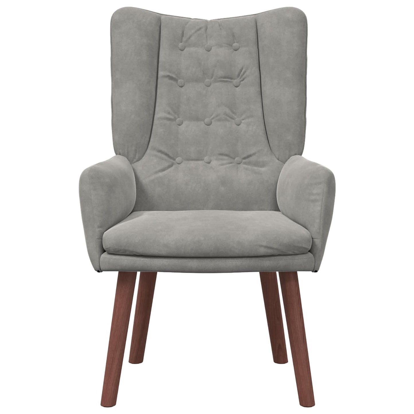 vidaXL Sessel Hellgrau 63 x 67 x 94 cm Samt