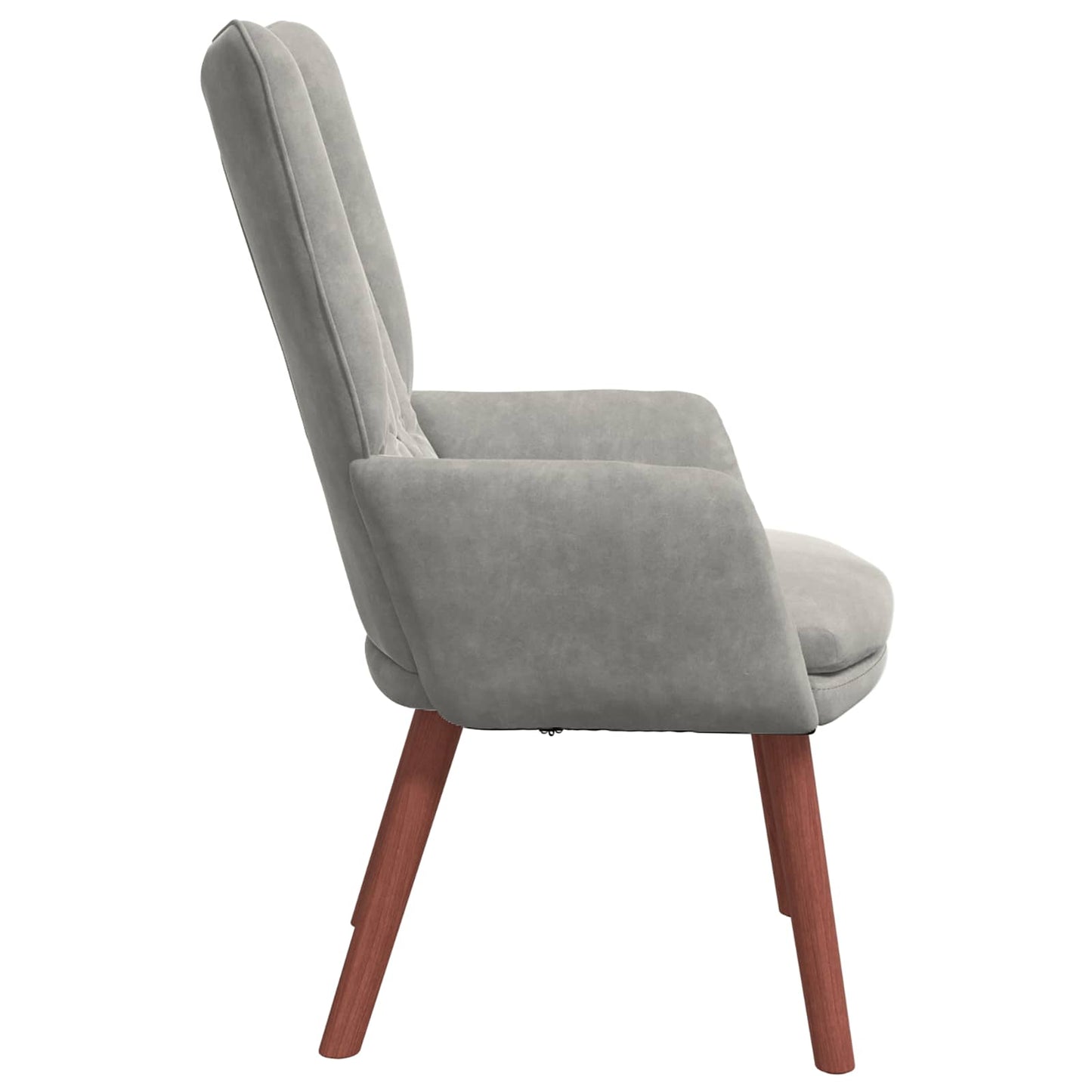 vidaXL Sessel Hellgrau 63 x 67 x 94 cm Samt