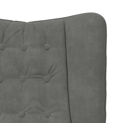 vidaXL Sessel Dunkelgrau 63 x 67 x 94 cm Samt