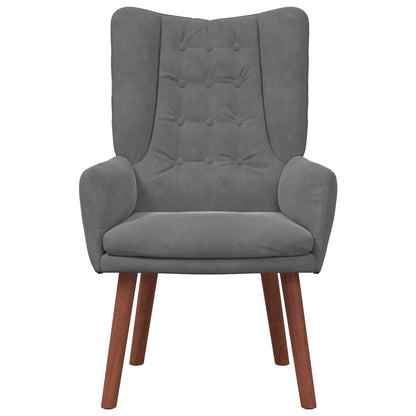 vidaXL Sessel Dunkelgrau 63 x 67 x 94 cm Samt