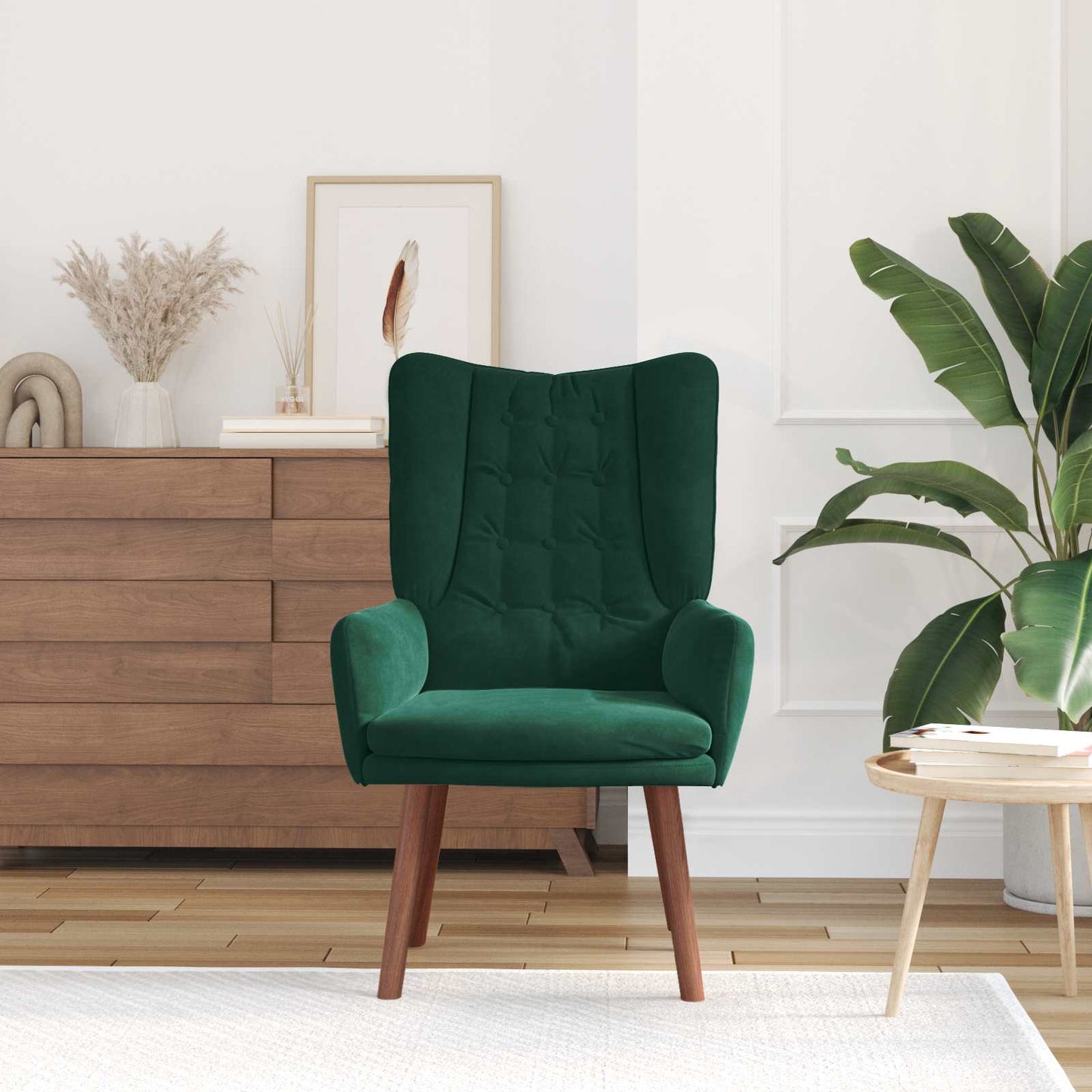 vidaXL Sessel Dunkelgrün 63 x 67 x 94 cm Samt