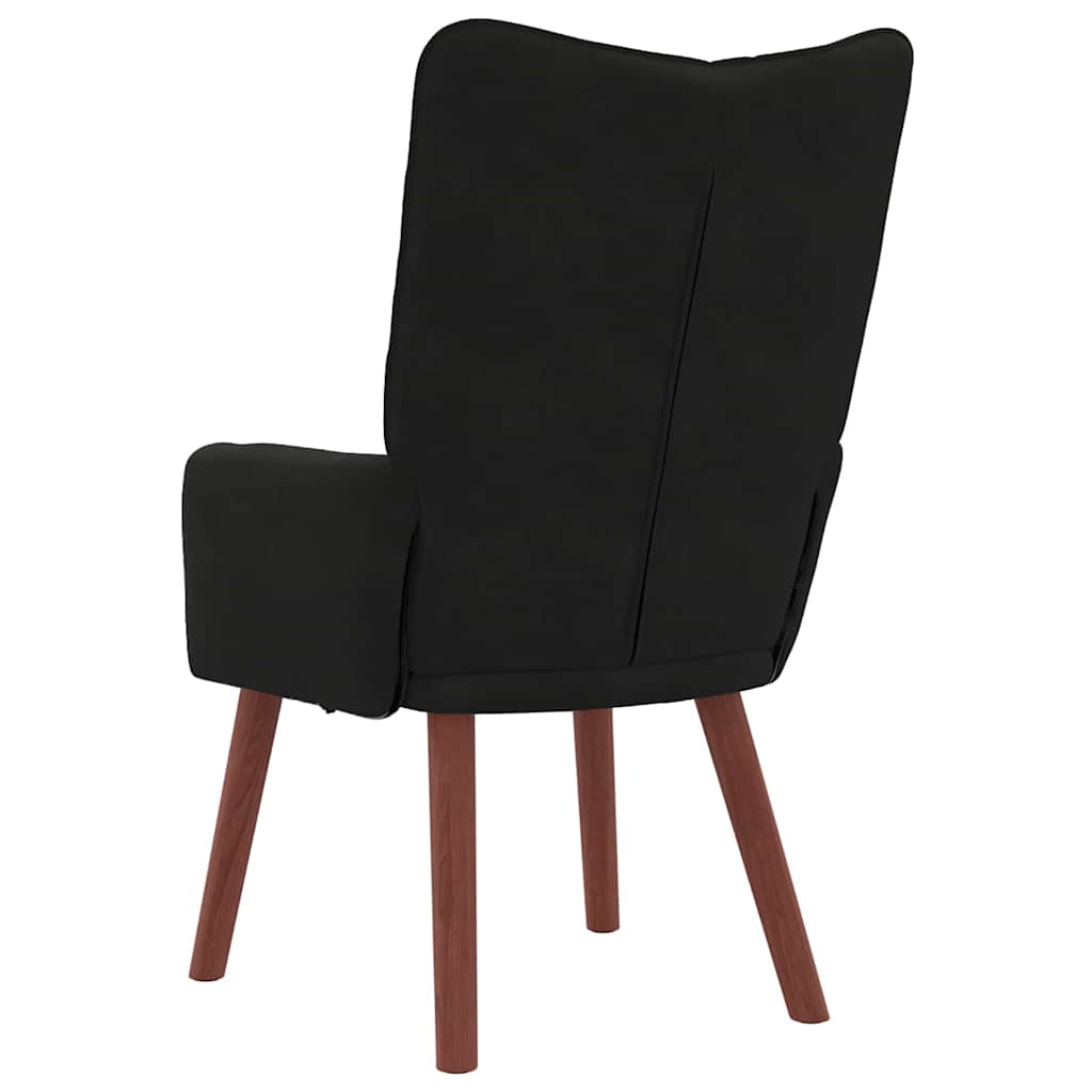 vidaXL Fauteuil Noir 63 x 67 x 94 cm Velours