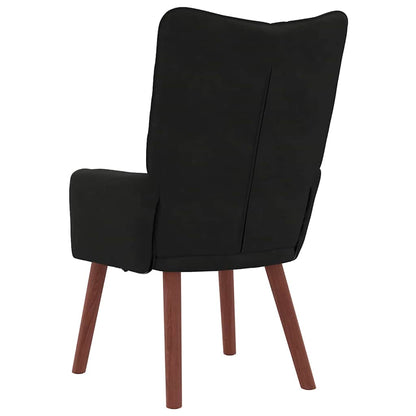 vidaXL Fauteuil Noir 63 x 67 x 94 cm Velours