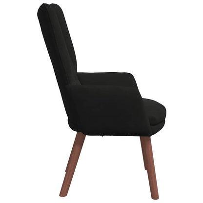 vidaXL Fauteuil Noir 63 x 67 x 94 cm Velours