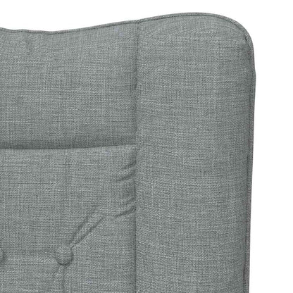vidaXL Sessel Hellgrau 63 x 67 x 94 cm Stoff und Sperrholz