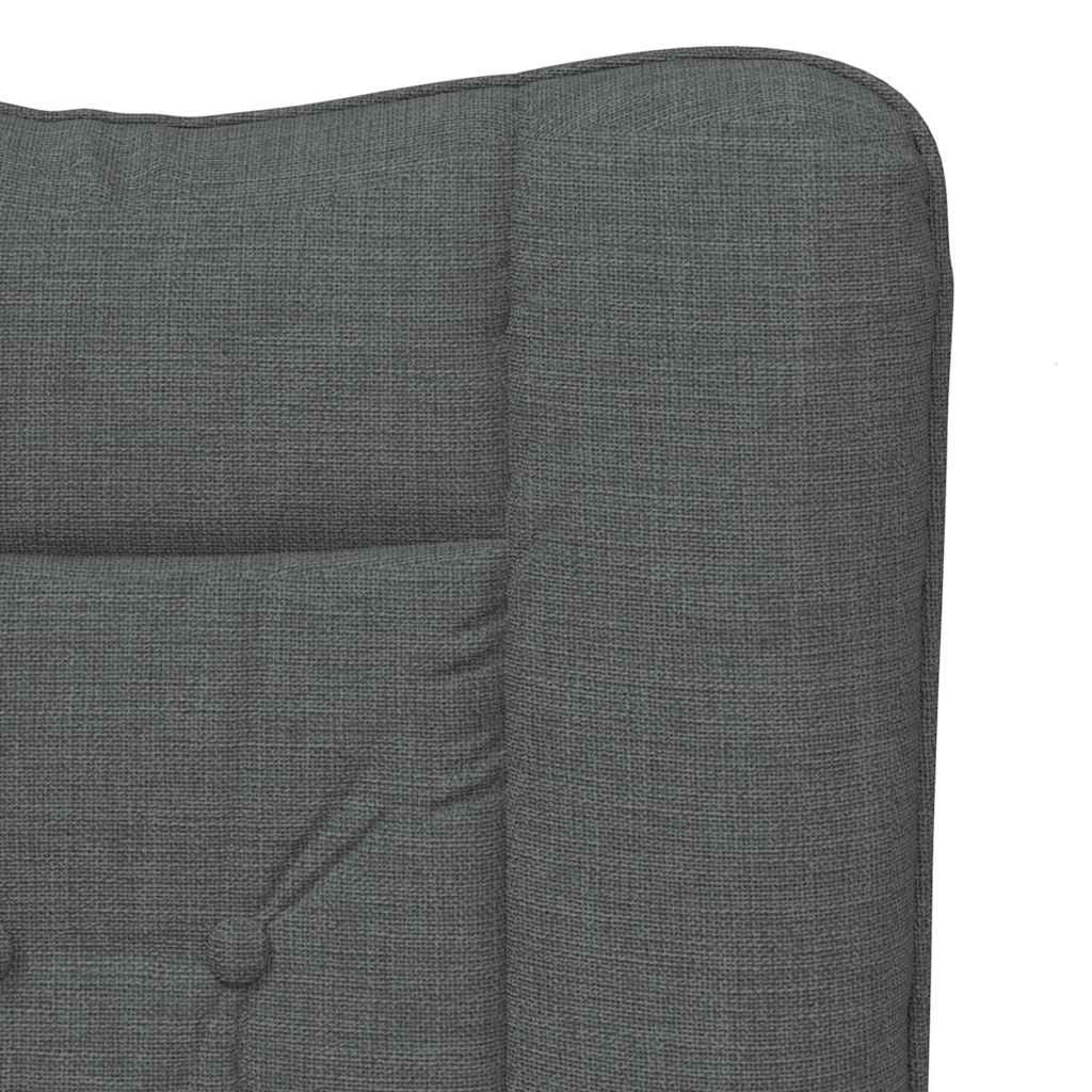 vidaXL Sessel Dunkelgrau 63 x 67 x 94 cm Stoff und Sperrholz