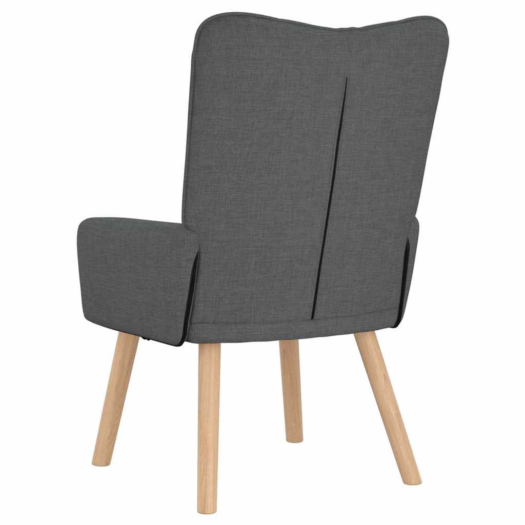 vidaXL Sessel Dunkelgrau 63 x 67 x 94 cm Stoff und Sperrholz