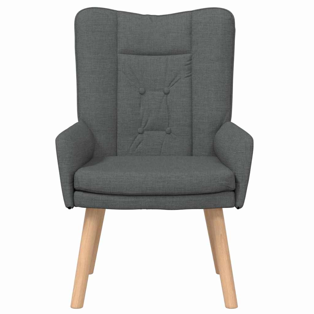 vidaXL Sessel Dunkelgrau 63 x 67 x 94 cm Stoff und Sperrholz