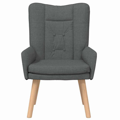 vidaXL Sessel Dunkelgrau 63 x 67 x 94 cm Stoff und Sperrholz