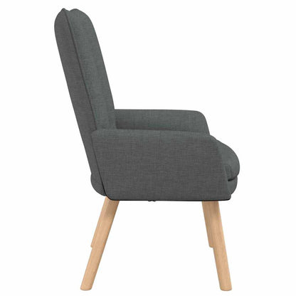 vidaXL Sessel Dunkelgrau 63 x 67 x 94 cm Stoff und Sperrholz