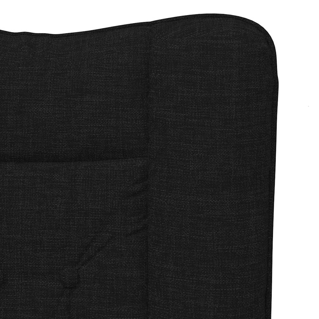 vidaXL Fauteuil noir 63 x 67 x 94 cm tissu et contreplaqué