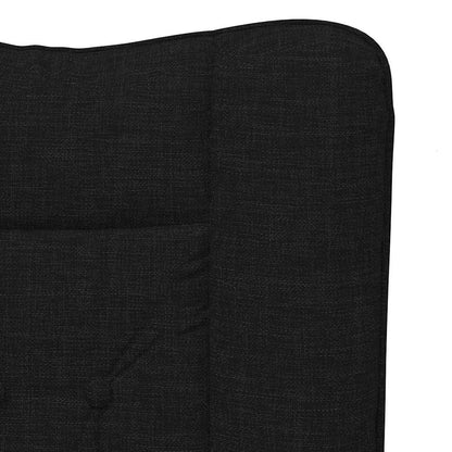 vidaXL Fauteuil noir 63 x 67 x 94 cm tissu et contreplaqué