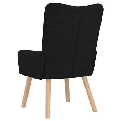vidaXL Fauteuil noir 63 x 67 x 94 cm tissu et contreplaqué