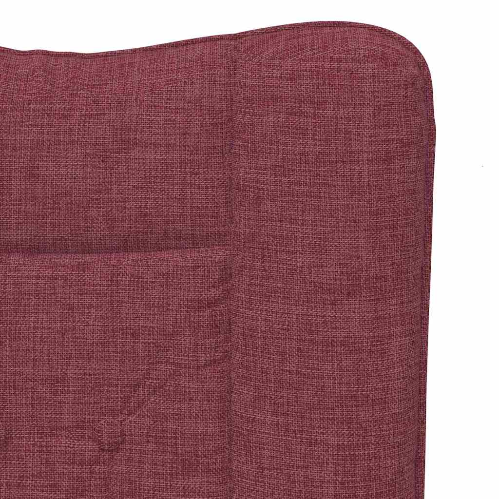 vidaXL Sessel Weinrot 63 x 67 x 94 cm Stoff und Sperrholz