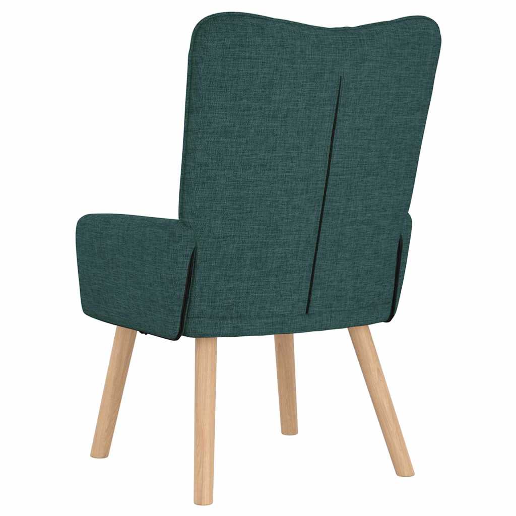 vidaXL Sessel Dunkelgrün 63 x 67 x 94 cm Stoff und Sperrholz