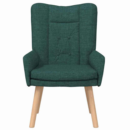 vidaXL Sessel Dunkelgrün 63 x 67 x 94 cm Stoff und Sperrholz
