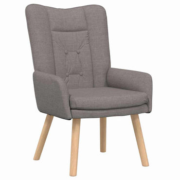 vidaXL Sessel Taupe 63 x 67 x 94 cm Stoff und Sperrholz