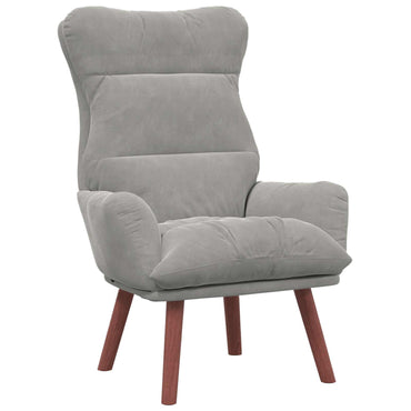 vidaXL Sessel Hellgrau 69 x 74 x 93 cm Samt