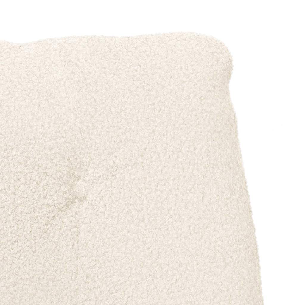 Sessel Creme 69 x 74 x 93 cm Sherpa-Stoff