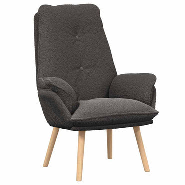 vidaXL Sessel Dunkelgrau 69 x 74 x 93 cm Sherpa-Stoff